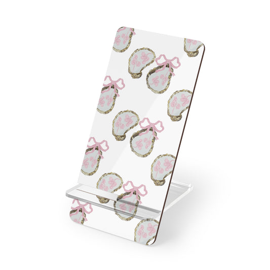 Pink Bows And Shells Phone Stand
