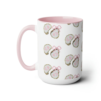 Pink Bows And Shells Coffee Mug