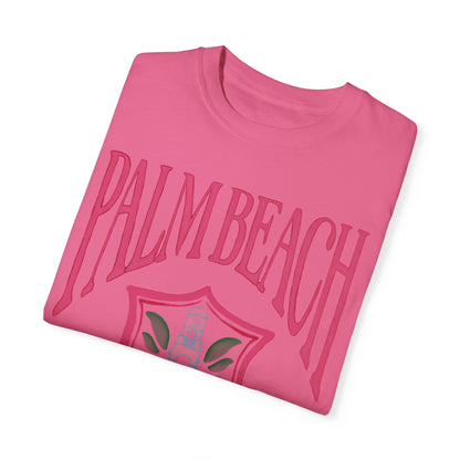 Palm Beach Crest Front Print T Shirt