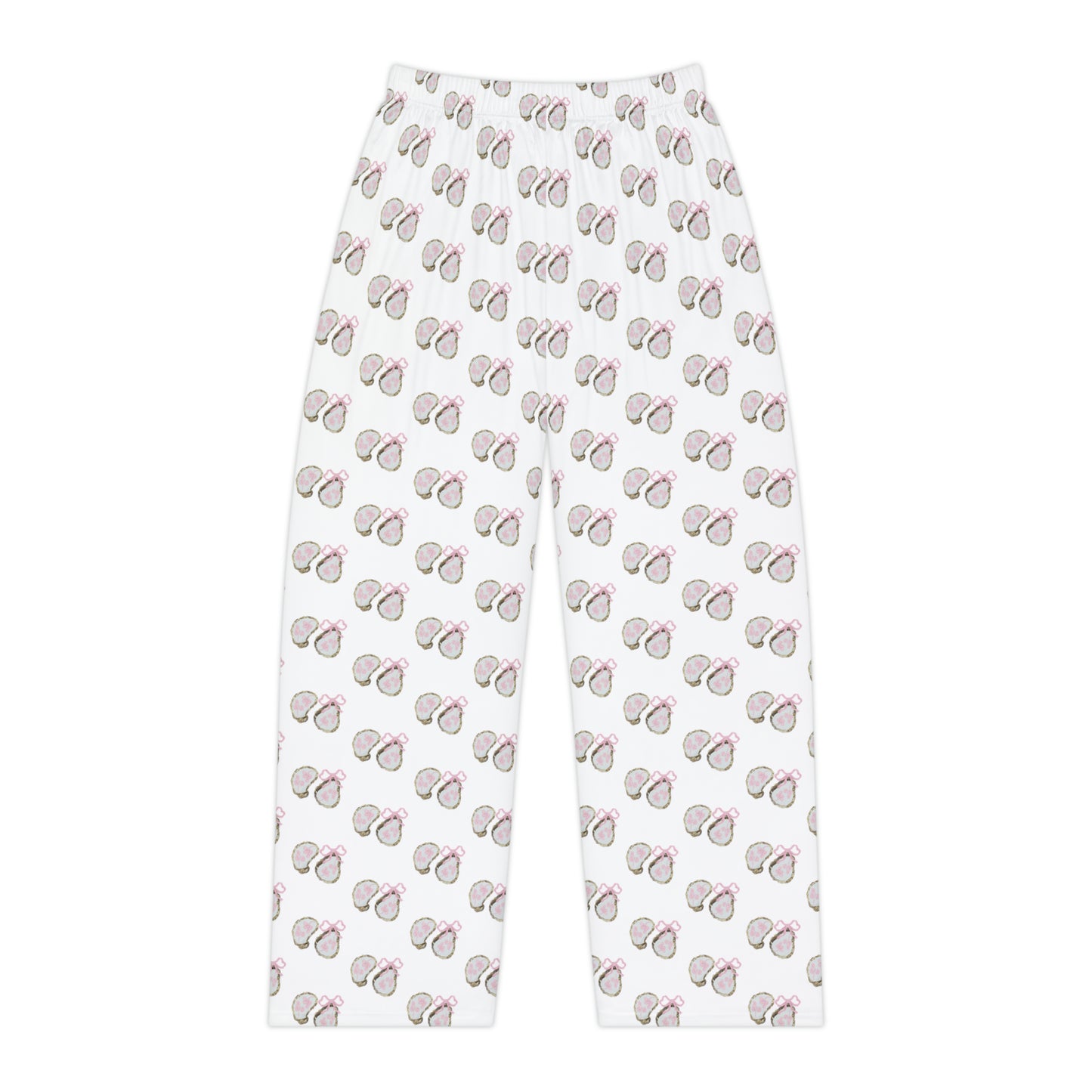 Pink Bows And Shells Pajama Pants