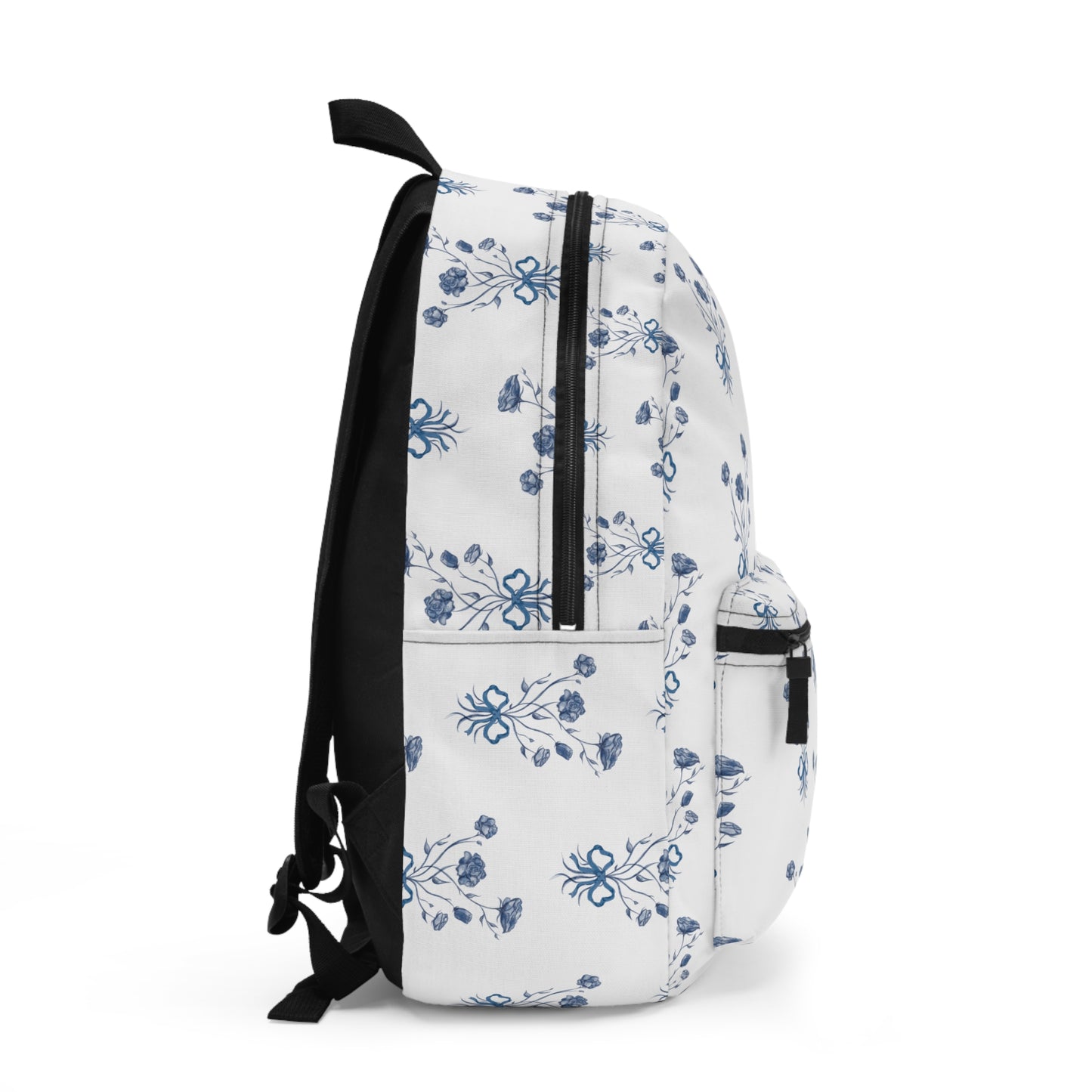 Blue Bow And Bouquet Backpack