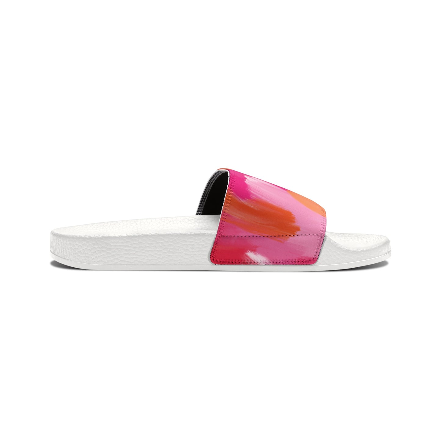 Pink And Orange Slide Sandals