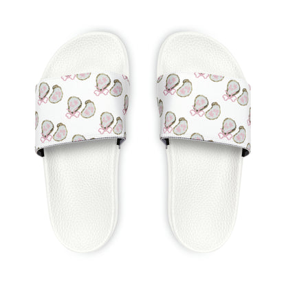 Pink Bows And Shells Slide Sandals