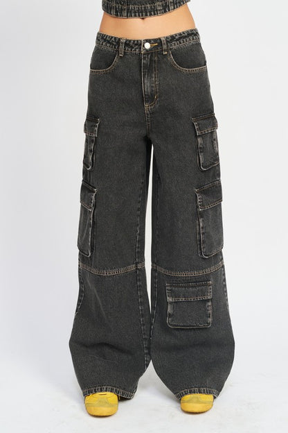 Cargo Low Waist Jeans