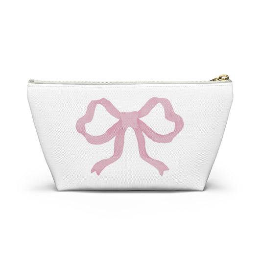 Pink Bow Accessory Pouch