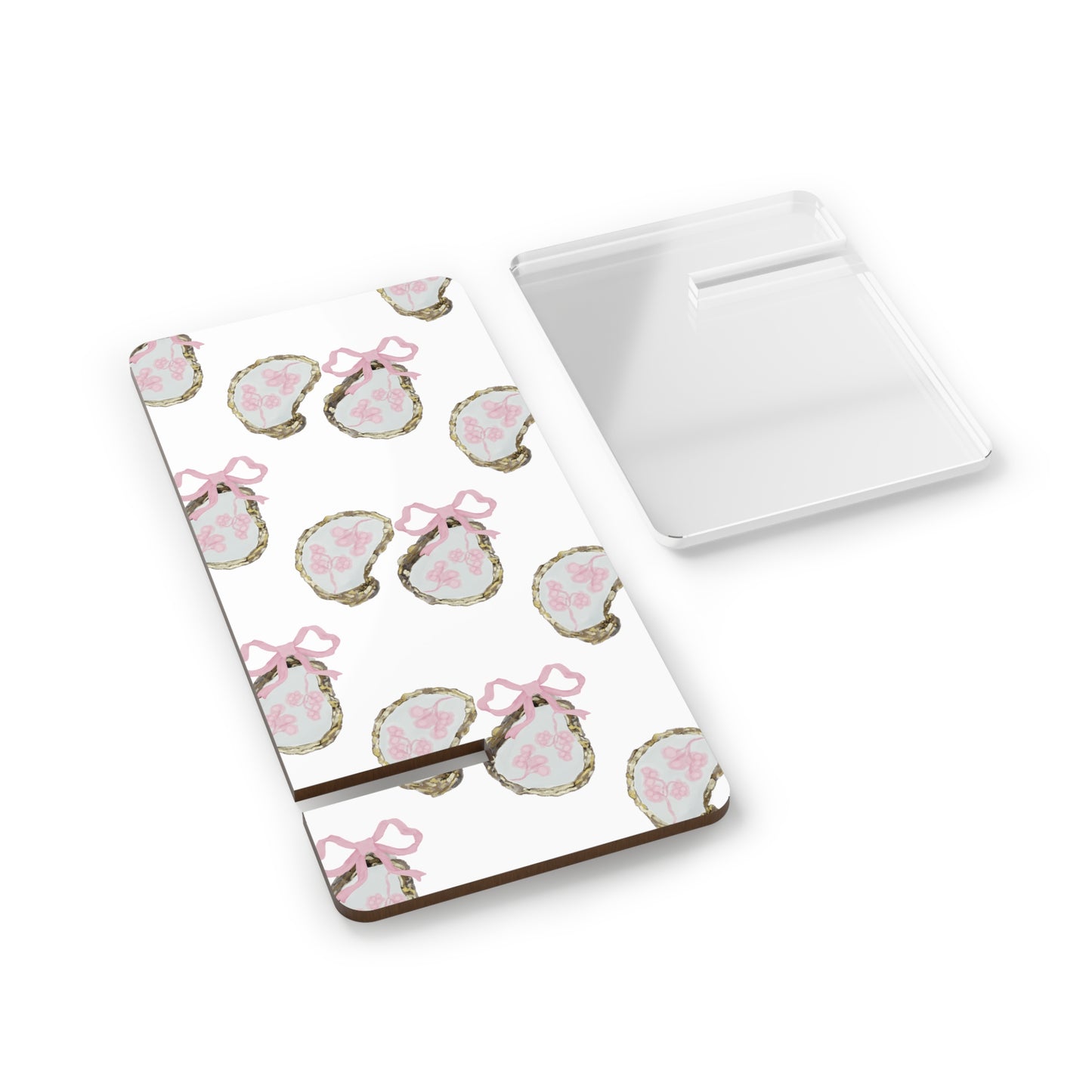 Pink Bows And Shells Phone Stand