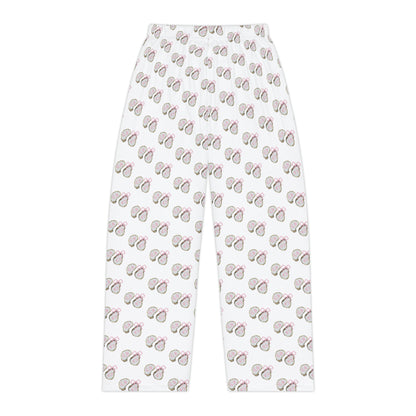 Pink Bows And Shells Pajama Pants