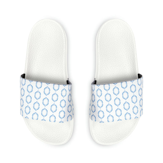 Blue China Slide Sandals