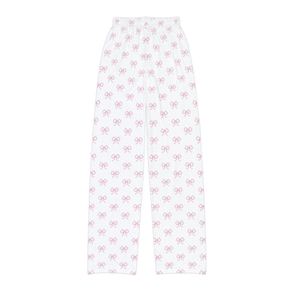 Pink Bow Youth Pajama Pants