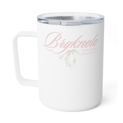 Bryknolo Script Bow Insulated Coffee Mug, 10oz