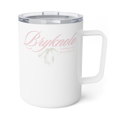 Bryknolo Script Bow Insulated Coffee Mug, 10oz