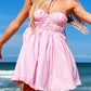 Pink Strapless Dress - BRYKNOLO LLC dress