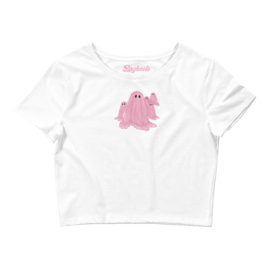 Pink Ghost Baby Tee