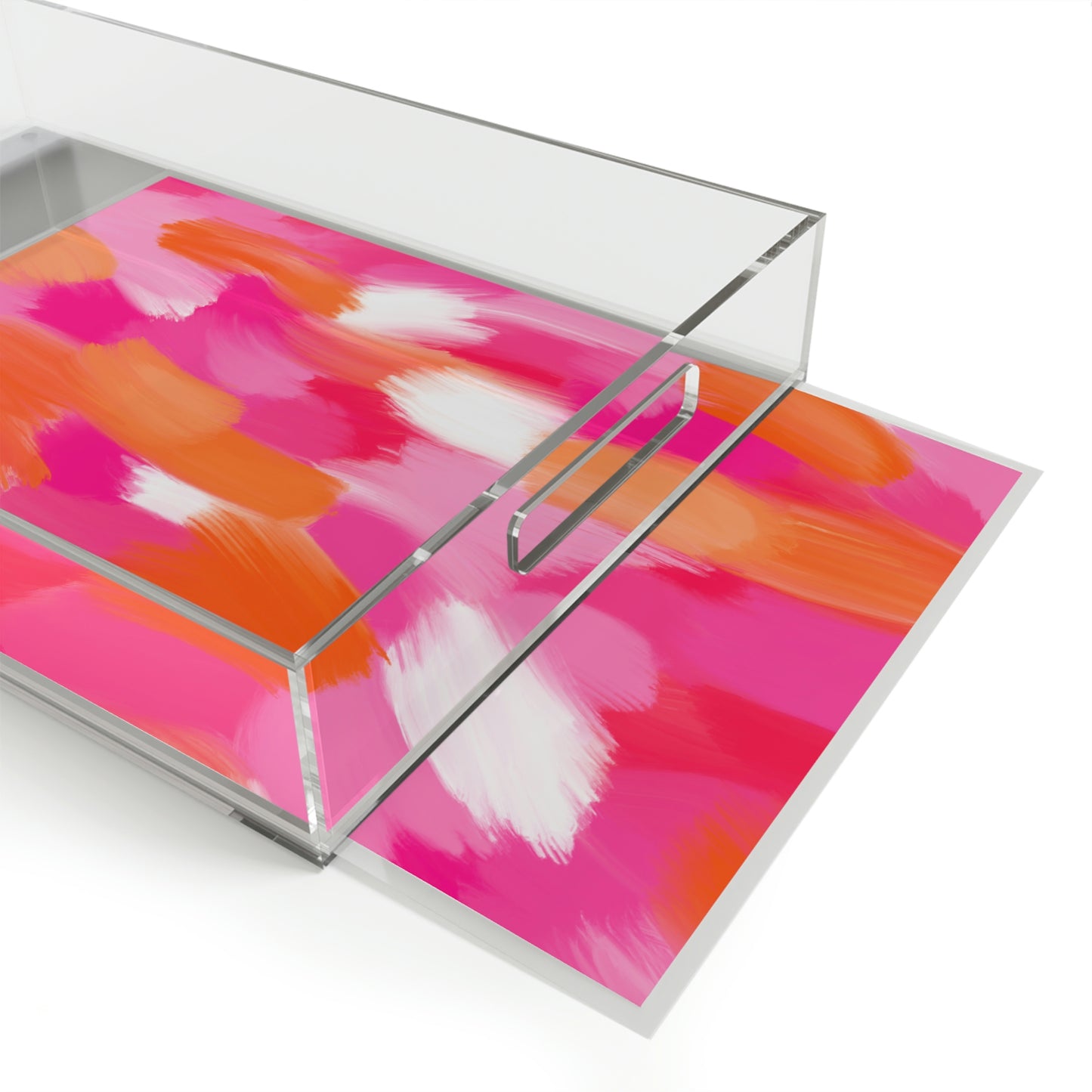 Serving Tray - Pink And Orange - BRYKNOLO LLC Home Decor