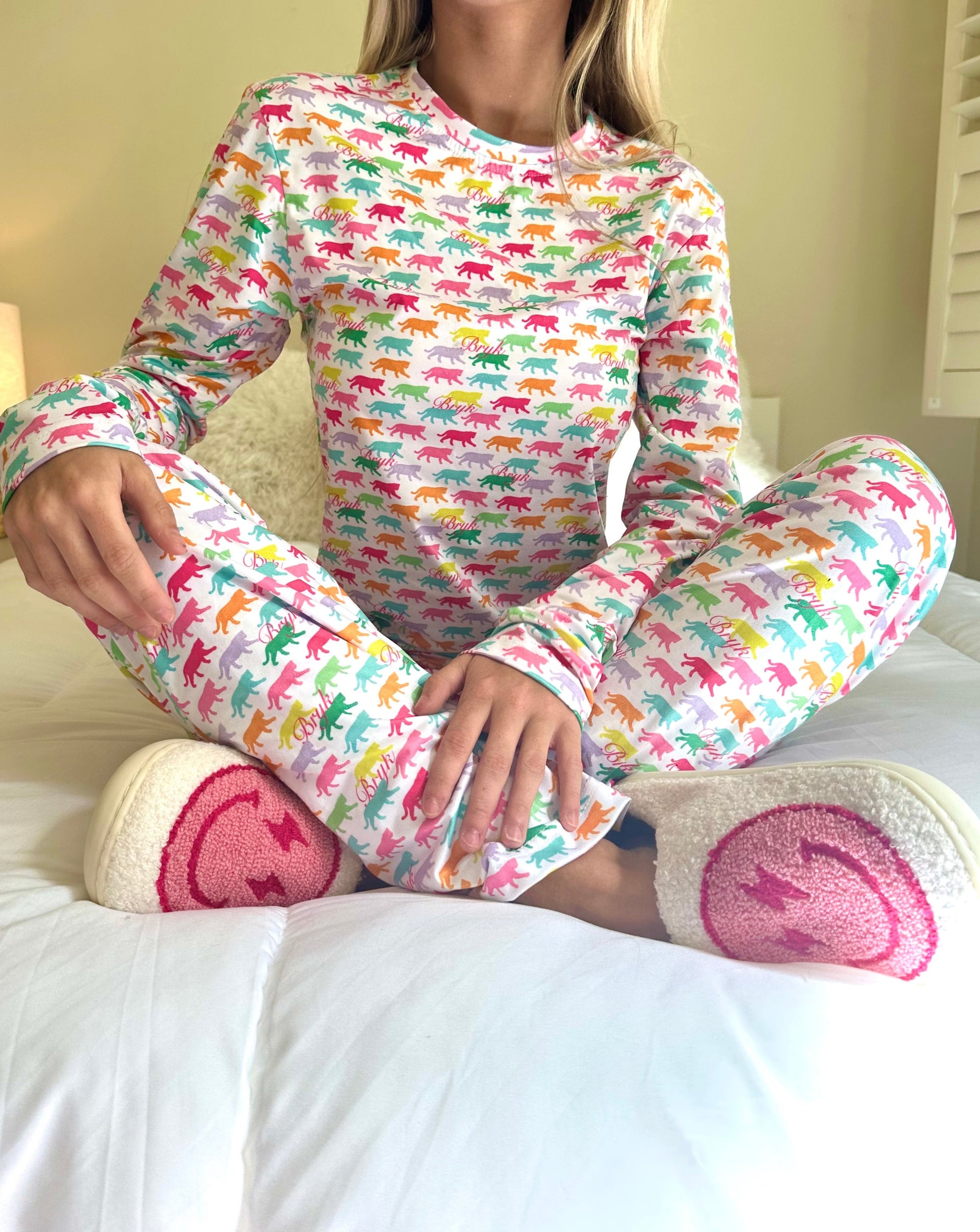 BRYK Pattern Pajama Long Sleeve Top - BRYKNOLO LLC All Over Prints