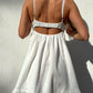 Classic White Babydoll Dress - BRYKNOLO LLC