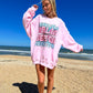 Palm Beach Bryknolo Pink Crewneck Sweatshirt - BRYKNOLO LLC Sweatshirt