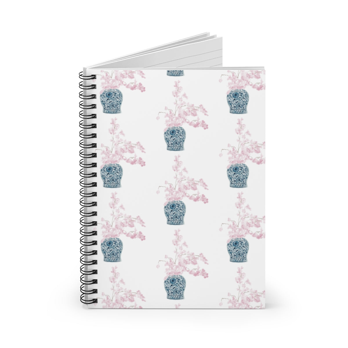 VASE WITH PINK FLOWERS NOTEBOOK - BRYKNOLO LLC Paper products