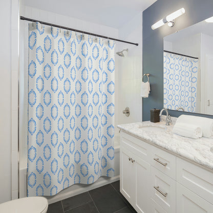Preppy Blue Shower Curtain - BRYKNOLO LLC Home Decor