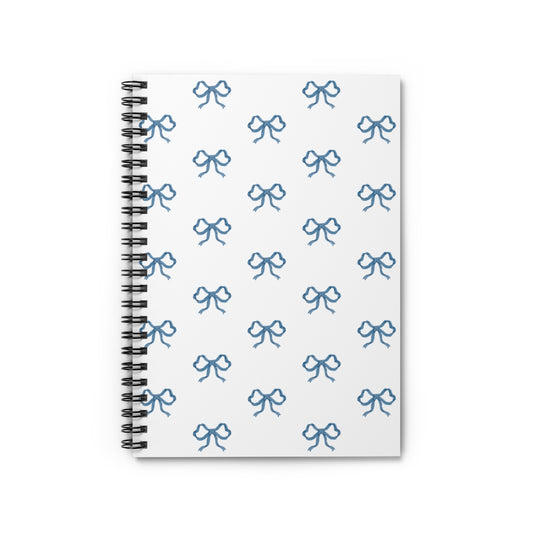 Blue Bows Notebook - BRYKNOLO LLC Paper products One Size