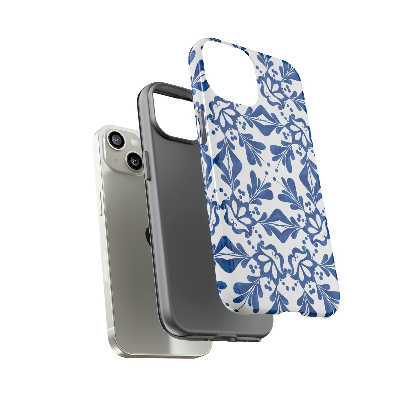 Blue Ceramic Phone Case - BRYKNOLO LLC Phone Case