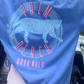Palm Beach Crewneck T-Shirt Flo Blue - BRYKNOLO LLC T-Shirt